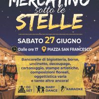 Mercatino sotto le stelle 27 giugno 2026 Mercatino sotto le stelle 27 giugno 2026