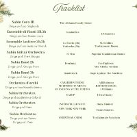 Merry Christmas! Sabin Winter Concert programma Merry Christmas! Sabin Winter Concert programma