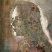 Alice, 3013, Olio, acrilico e tempera su tela