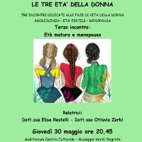 Le tre età della Donna Menopausa