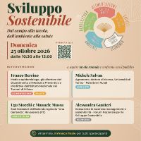 Volantino fronte Convegno Sviluppo sostenibile 25.10.2026 Volantino fronte Convegno Sviluppo sostenibile 25.10.2026