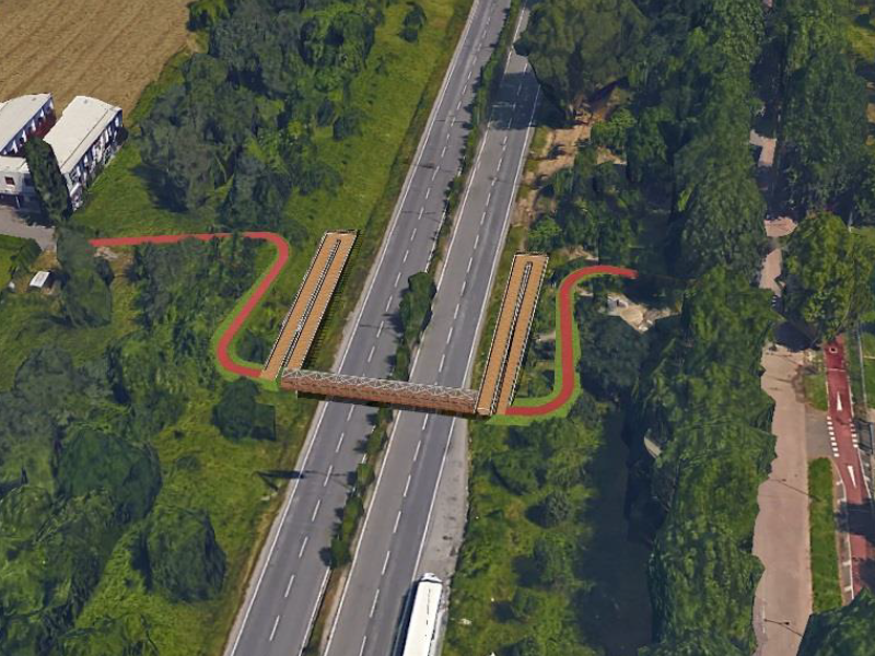 Varo della passerella ciclopedonale Novegro-Idroscalo, chiusura notturna della SP 15 Bis