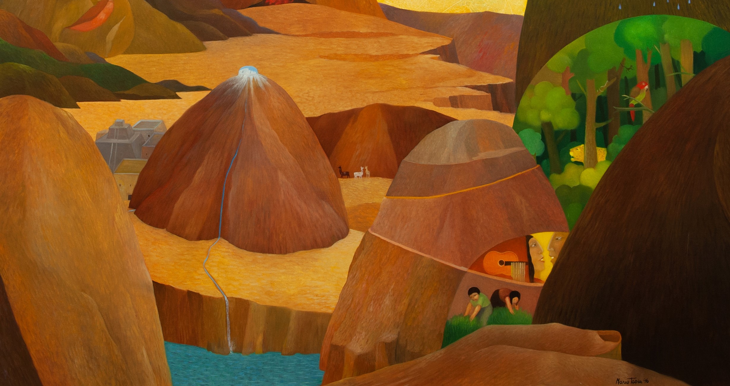 A Segrate la mostra “PACHAMAMA Canto alla Madre Terra Dipinti e sculture di Mario Tapia Radic”