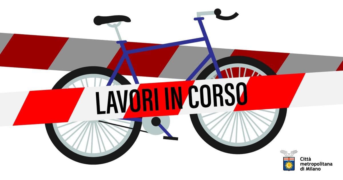 Chiusura della pista ciclabile all'ingresso Riviera Est dell'Idroscalo